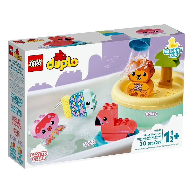 LEGO Duplo 10966 Zabawa w kąpieli: pływająca wyspa ze zwierzątkami