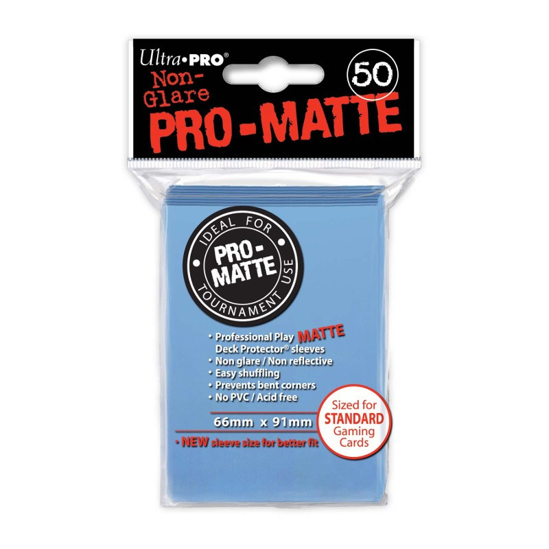 Protektory - Ultra Pro - Standard CCG - Pro-Matte - Jasnoniebieskie (50 szt.)