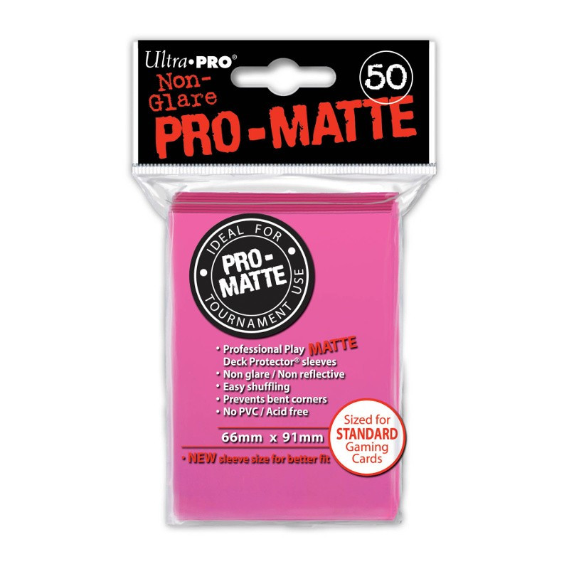 Protektory - Ultra Pro - Standard CCG - Pro-Matte - Jasnoróżowe (50 szt.)
