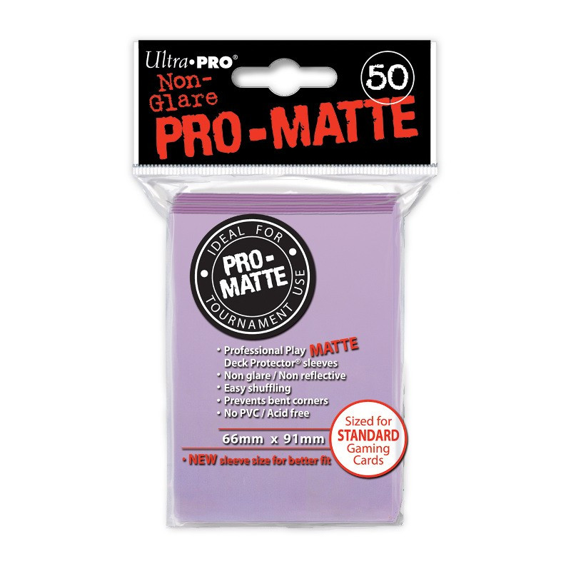 Protektory - Ultra Pro - Standard CCG - Pro-Matte - Liliowe (Lilac) (50 szt.)