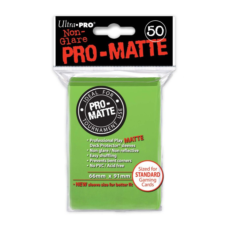 Protektory - Ultra Pro - Standard CCG - Pro-Matte - Limonkowa Zieleń (50 szt.)
