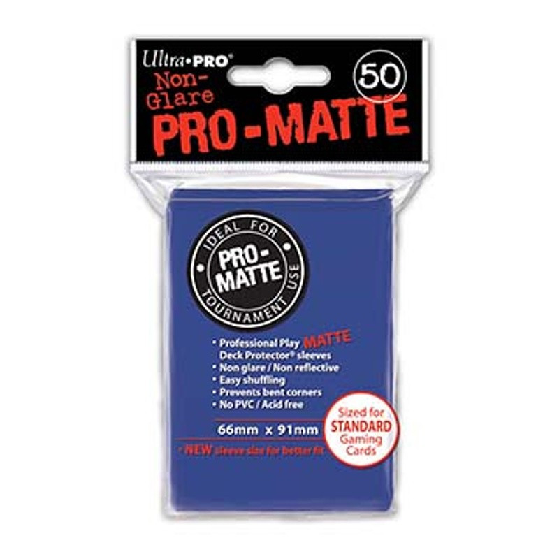Protektory - Ultra Pro - Standard CCG - Pro-Matte - Niebieskie (50 szt.)