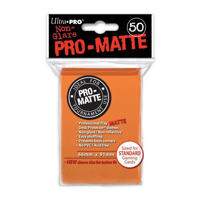 Protektory - Ultra Pro - Standard CCG - Pro-Matte - Pomarańczowe (50 szt.)