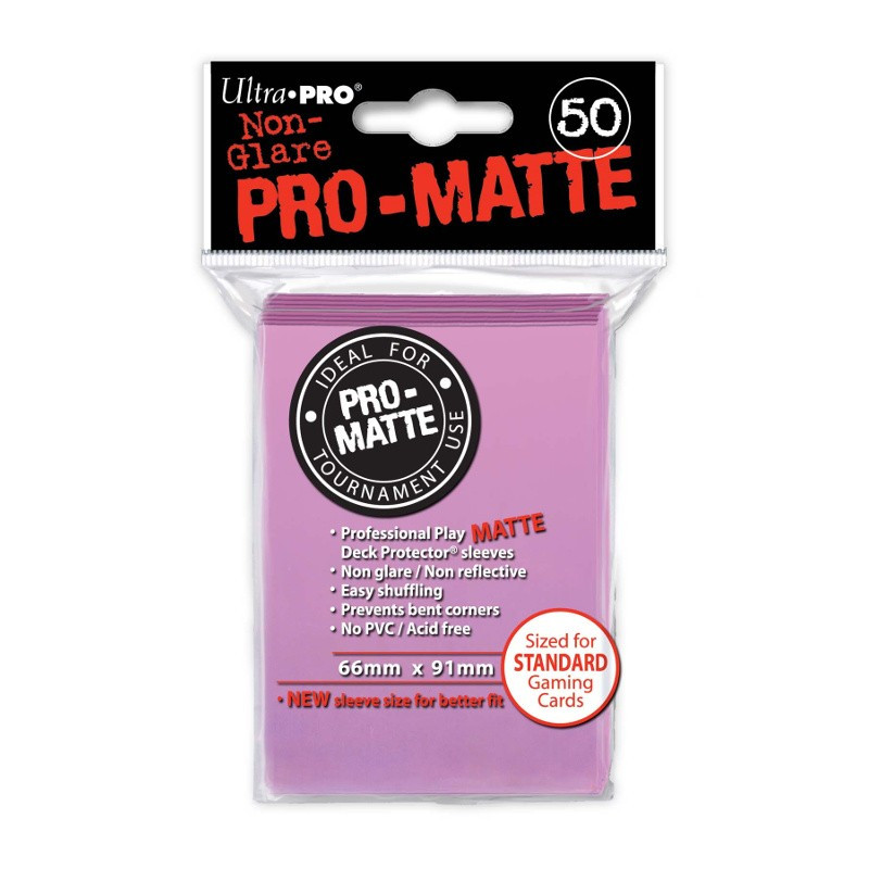 Protektory - Ultra Pro - Standard CCG - Pro-Matte - Różowe (50 szt.)