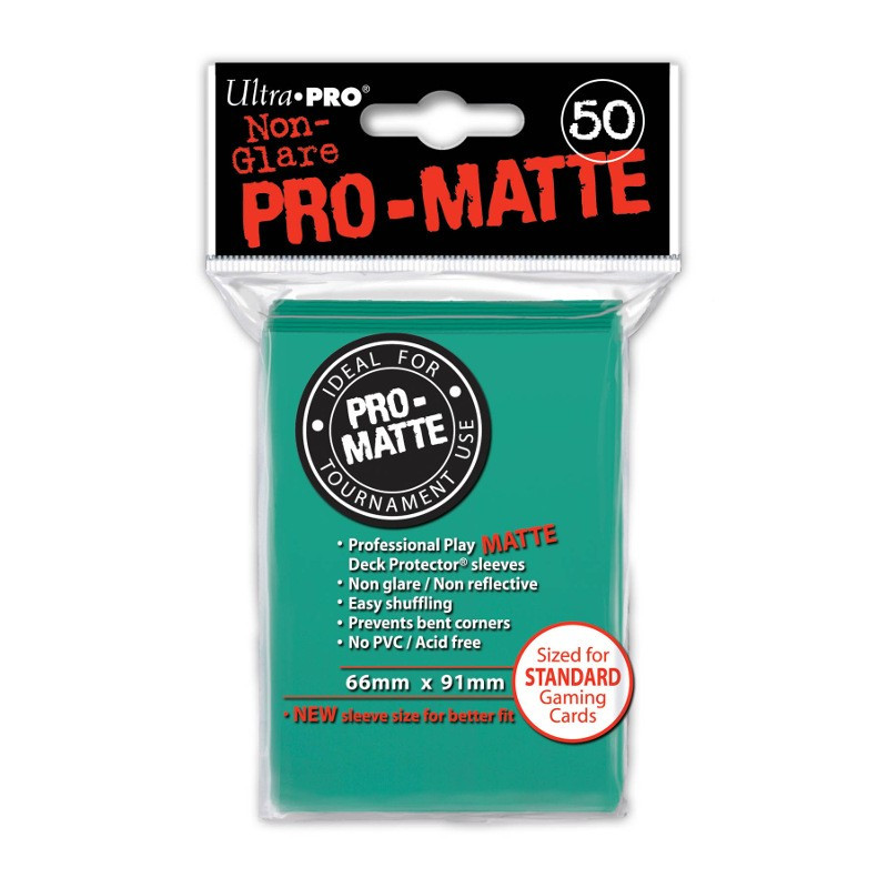 Protektory - Ultra Pro - Standard CCG - Pro-Matte - Turkusowe (50 szt.)