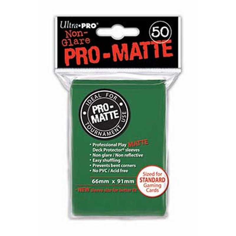 Protektory - Ultra Pro - Standard CCG - Pro-Matte - Zielone (50 szt.)