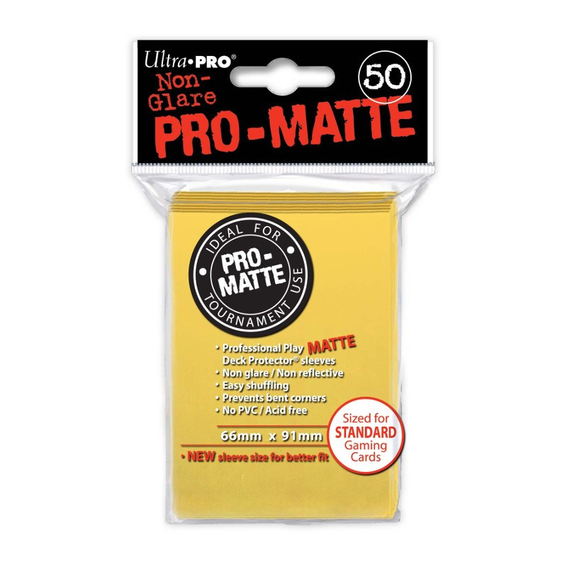 Protektory - Ultra Pro - Standard CCG - Pro-Matte - Żółte (50 szt.)