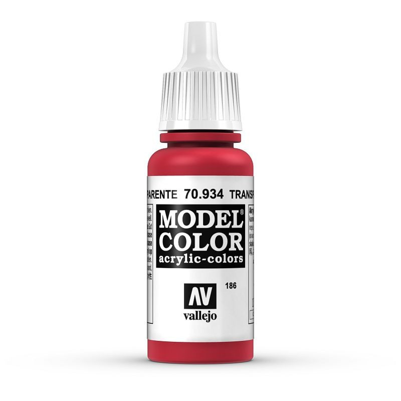 Farbka Vallejo Model Color Transparent Red