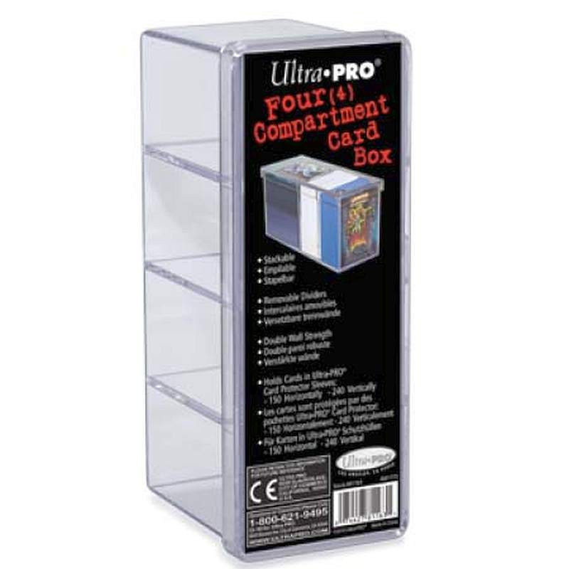 Pudełko Ultra Pro Akrylowe 4-Compartment Przezroczyste