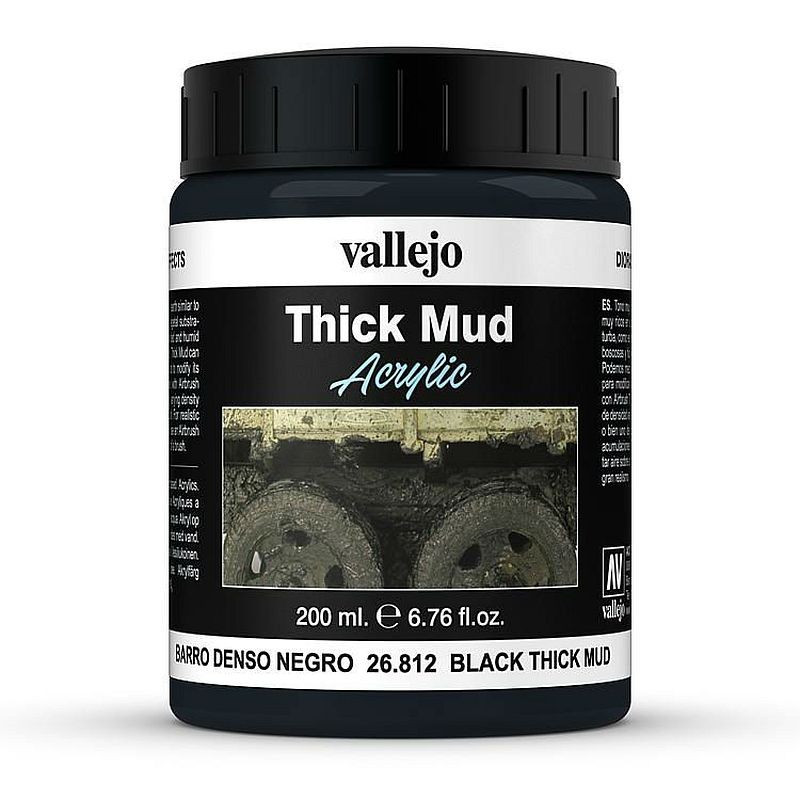 Vallejo Thick Mud Black Mud 200ml 26.812