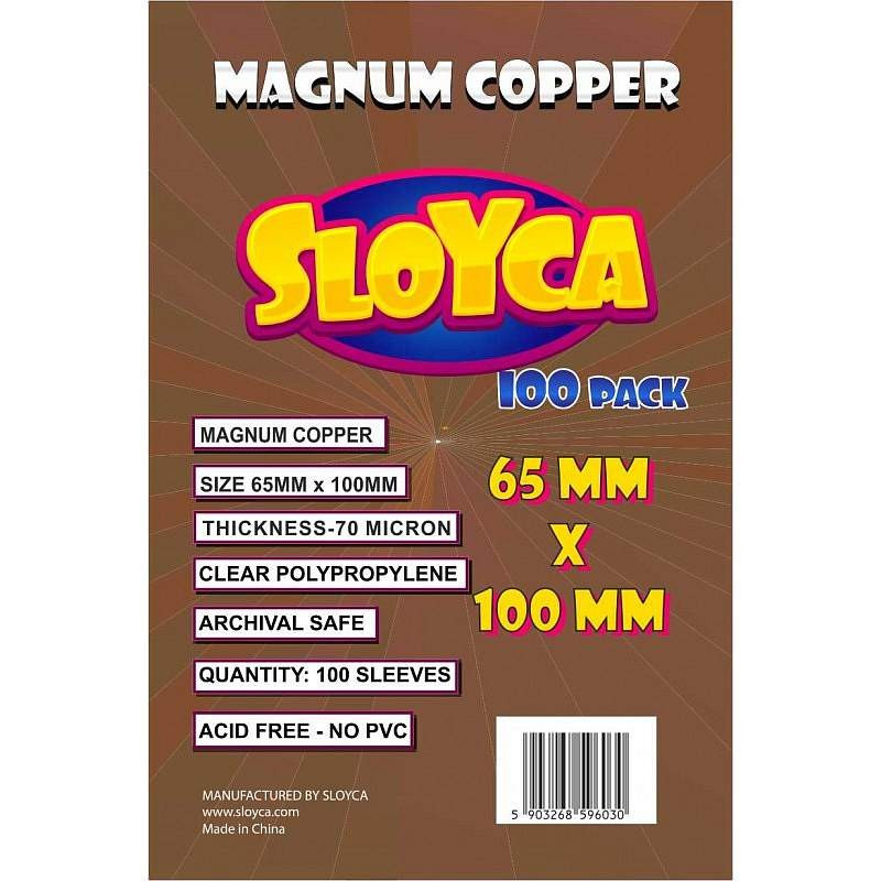 Protektory Sloyca: Magnum Copper (65x100 mm) - 100 szt.