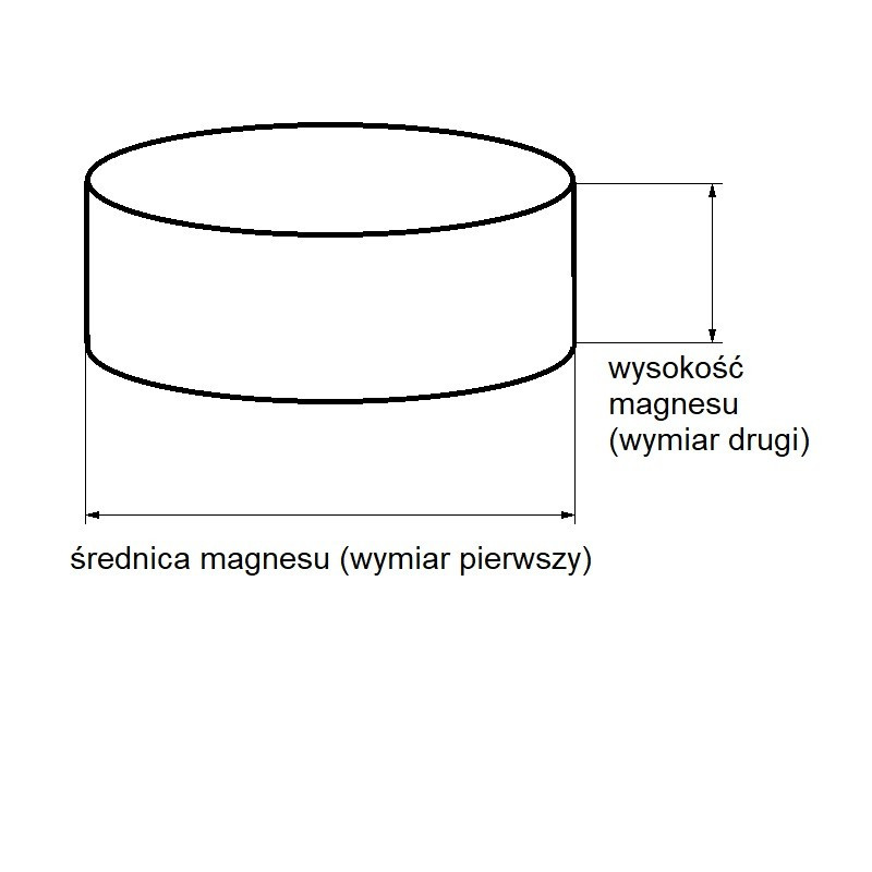 Magnes neodymowy walcowy 3,5 X 3
