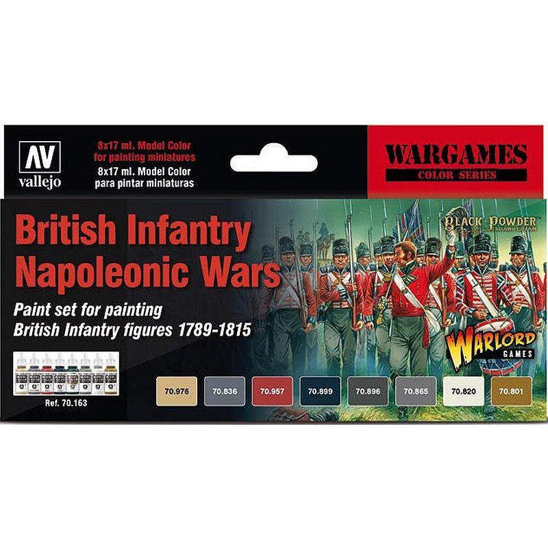 Vallejo Model Color Set British Infantry Napoleonic Wars 70.163