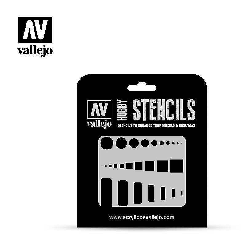 Vallejo Hobby Stencils Access Trap Doors ST-AIR003