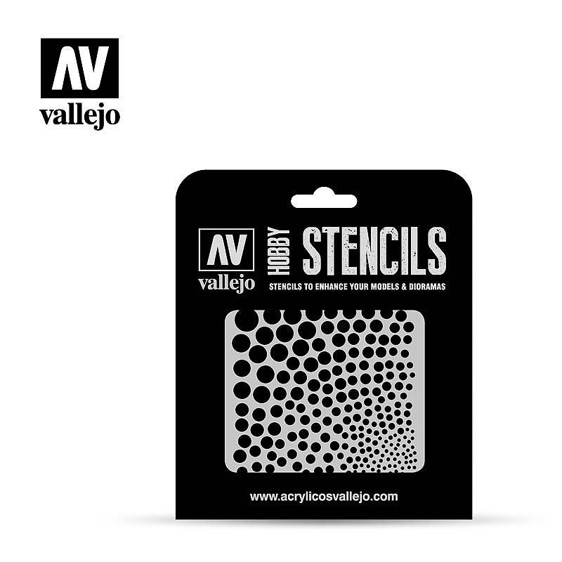 Vallejo Hobby Stencils Circle Textures ST-SF002