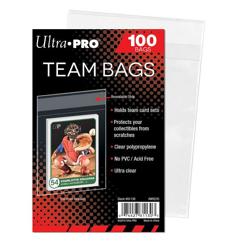 Protektory Ultra Pro Team Bags Resealable Sleeves 100 szt.