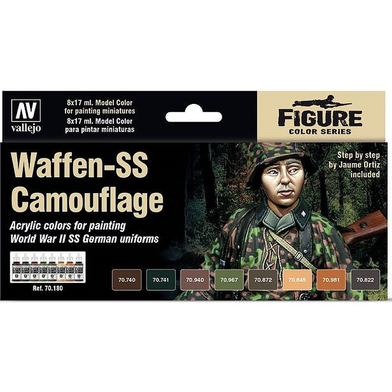 Vallejo Model Color Set Waffen-SS Camouflage 70.180