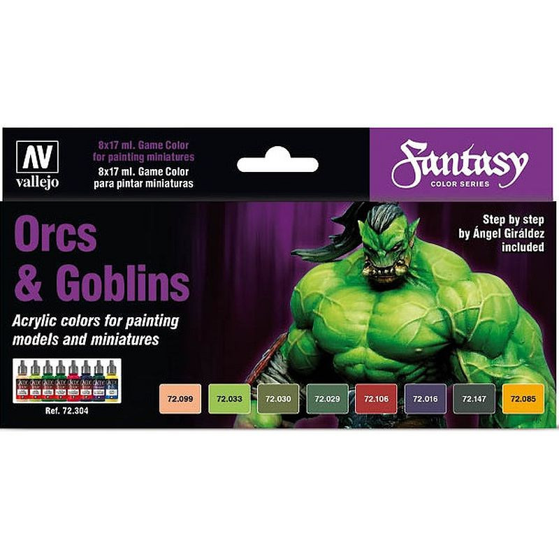 Vallejo Game Color Set Orcs and Goblins 72.304