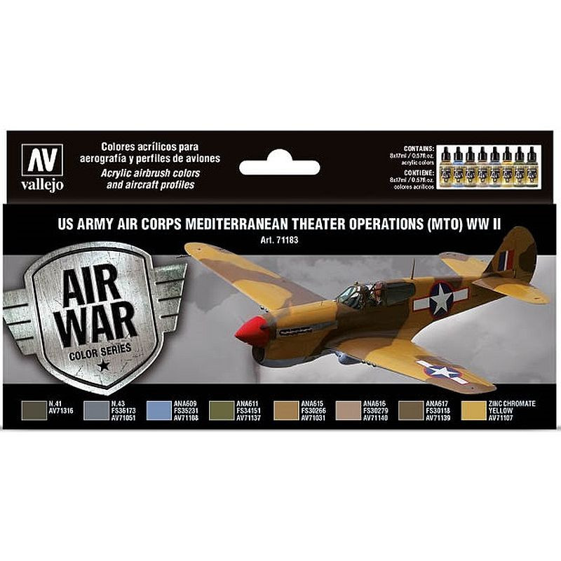 Vallejo Model Air Set US Army Air Corps MTO WWII 71.183