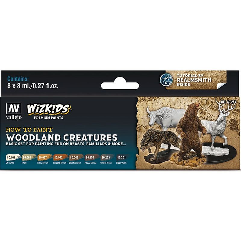 Vallejo Premium Wizkids Set Woodland Creatures 80.254