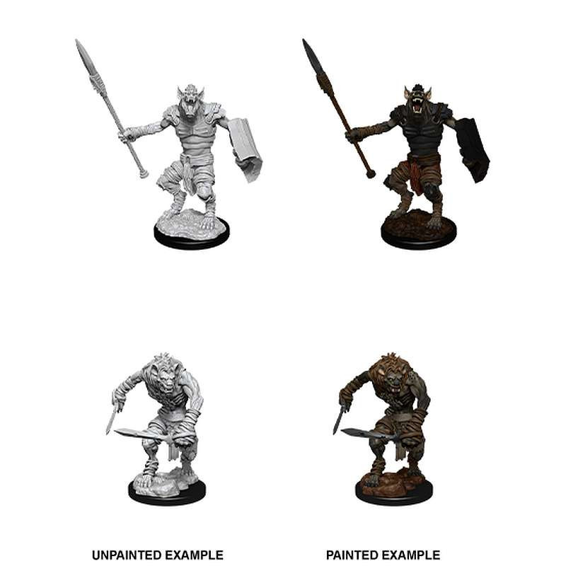 D&D Nolzur's Marvelous Miniatures Gnoll and Gnoll Flesh Gnawer