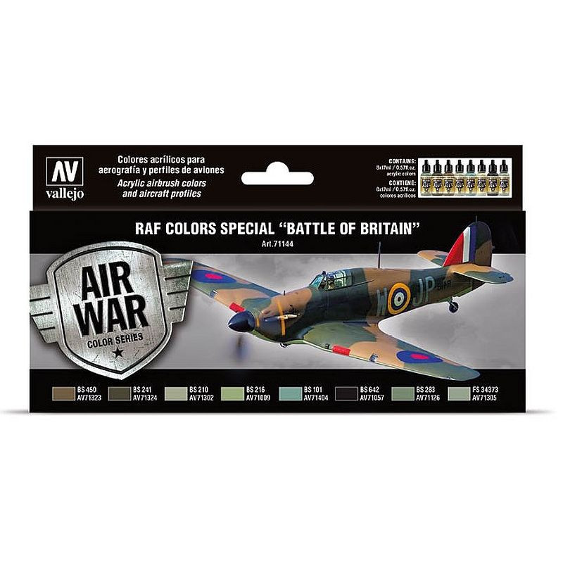 Vallejo Model Air Set RAF colors special "Battle of Britain" 71.144