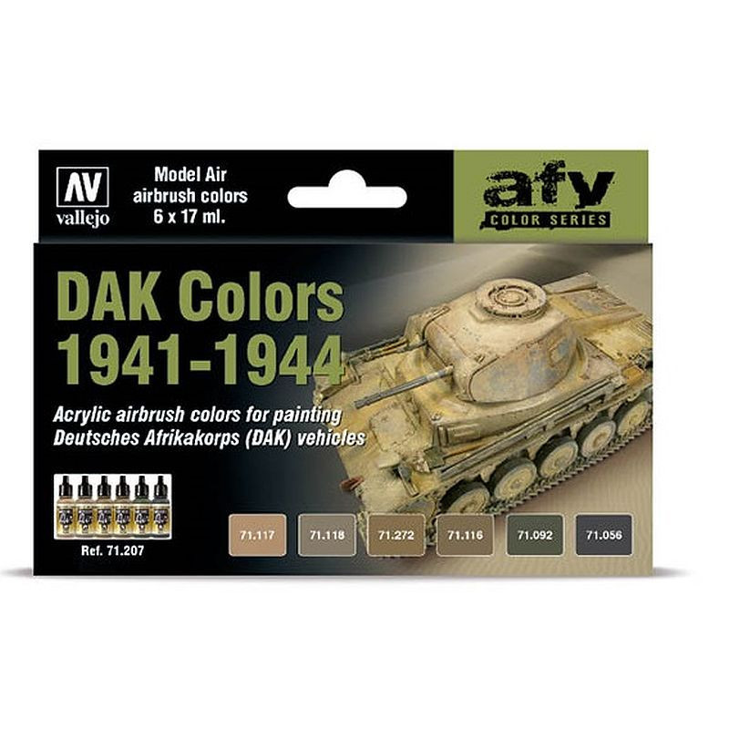 Vallejo Model Air Set DAK Colors 1941-1944 71.207