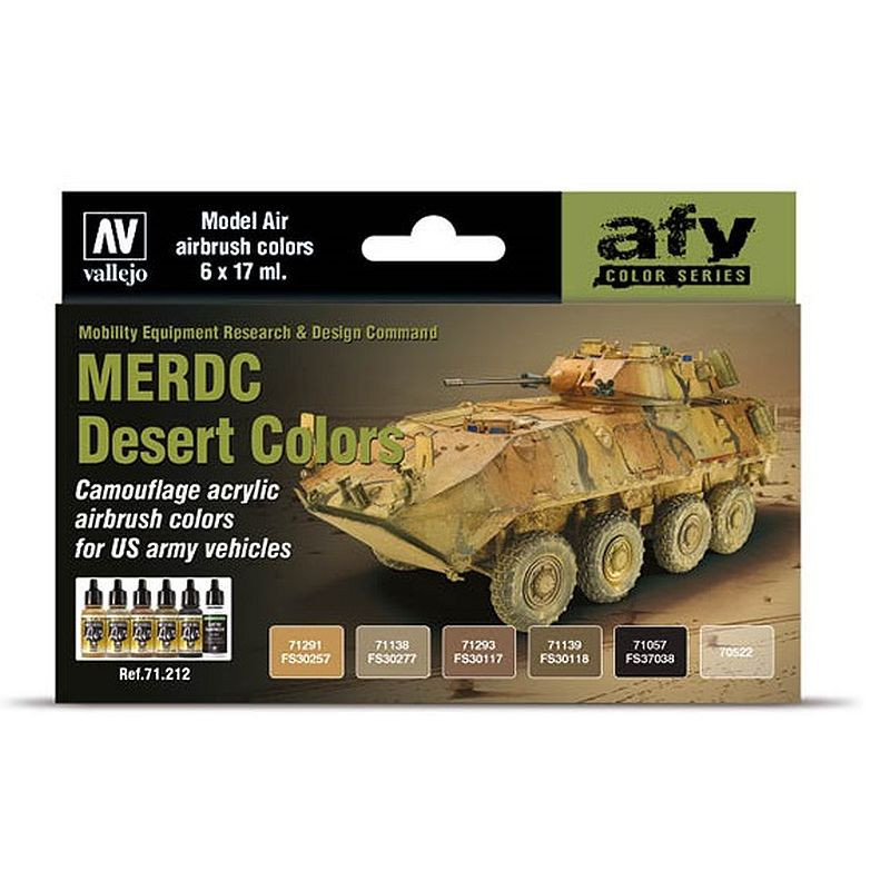 Vallejo Model Air Set MERDC Desert Colors 71.212