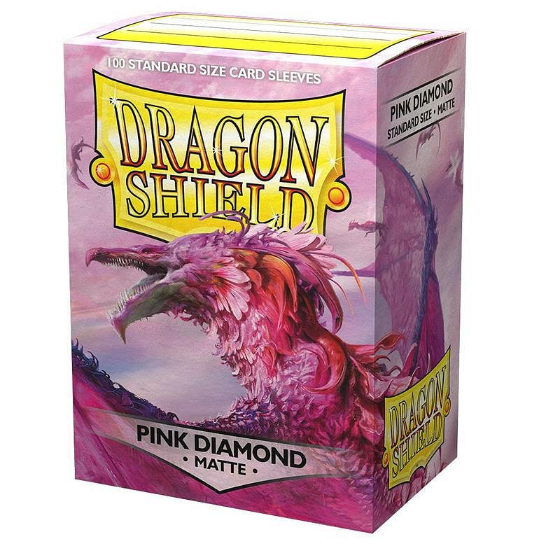 Protektory Dragon Shield Standard CCG Matowe Różowe Diamond 100 szt.