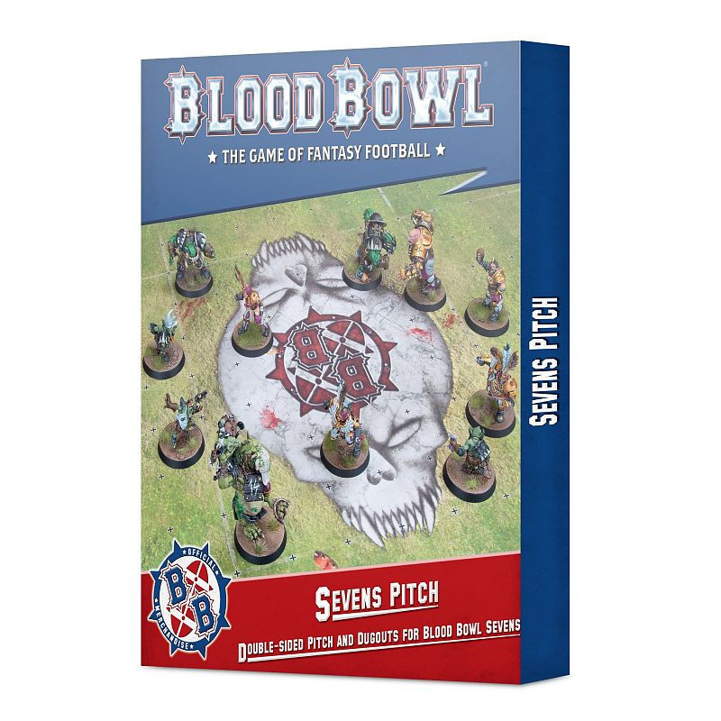 Double-sided Pitch and Dugouts for Blood Bowl Sevens