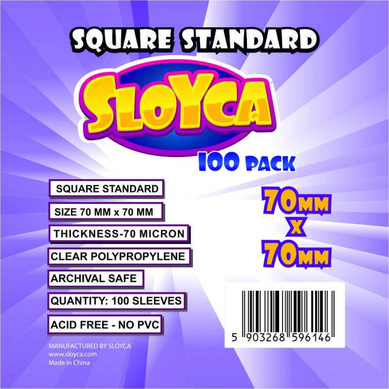 Protektory Sloyca Square Standard (70x70mm) 100 szt.