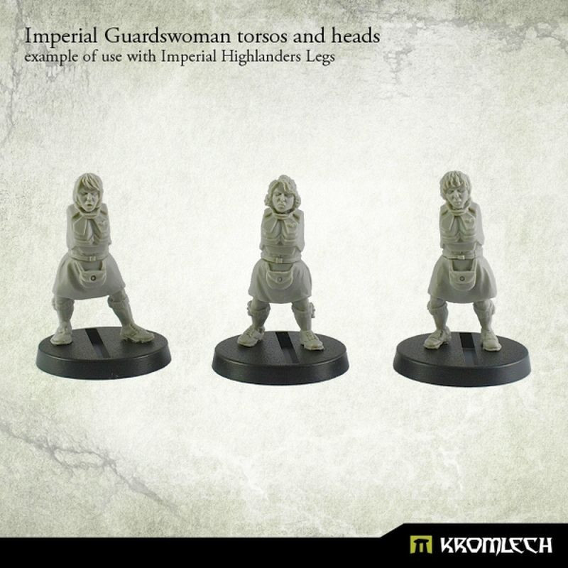 Kromlech Imperial Guardswoman torsos and heads