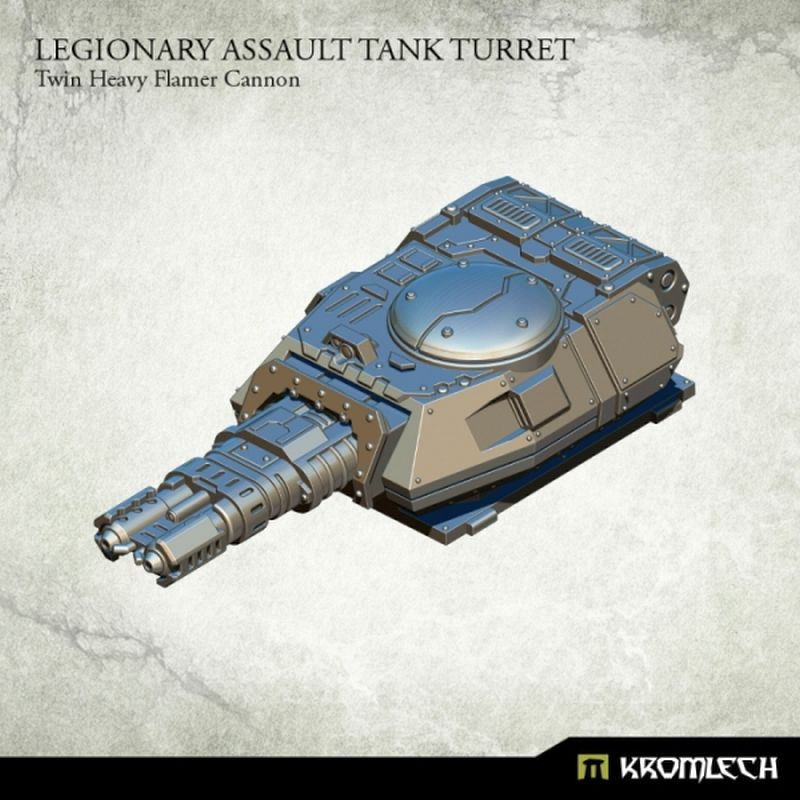 Kromlech Legionary Assault Tank Turret: Twin Heavy Flamer Cannon