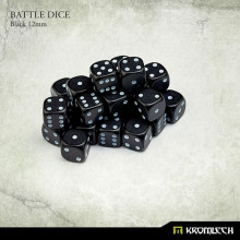 Kromlech Battle Dice 25x Black 12mm