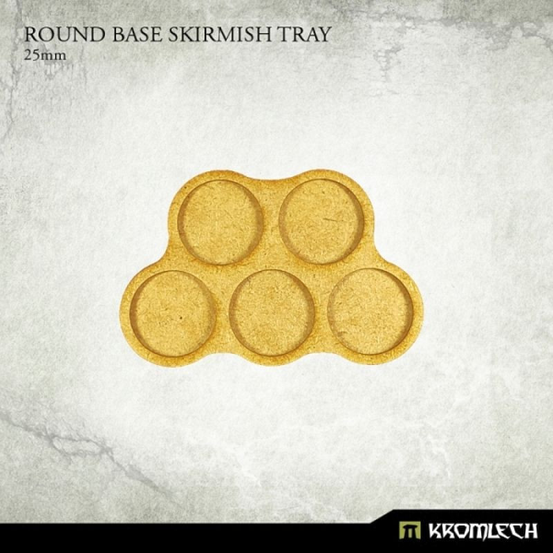 Kromlech Round Base Skirmish Tray 25mm (6 szt.)