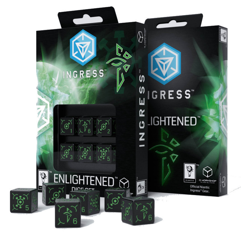 Kości Q-Workshop Ingress Enlightened 6K6 (6)