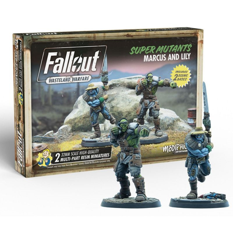 Fallout Wasteland Warfare  Super Mutants Marcus and Lily